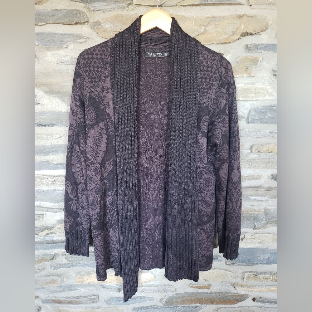 Peruvian Connection Open Cardigan Xs/small